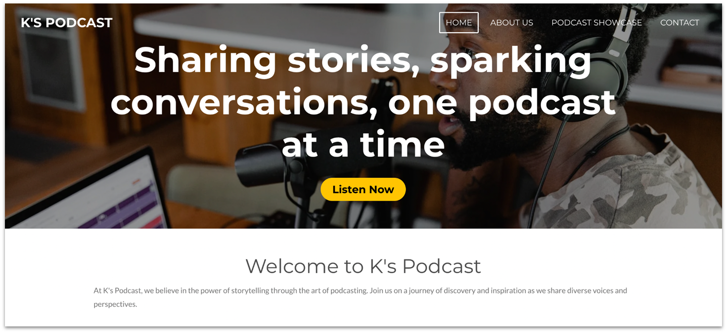 Webador K's podcast template