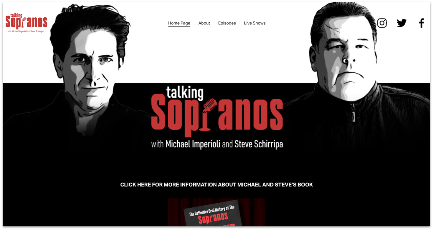 Talking Sopranos' homepage