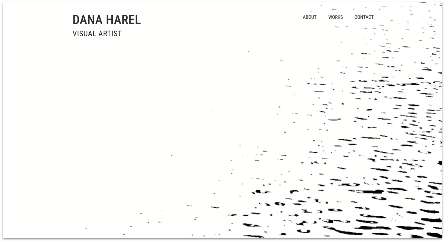 Dana Harel homepage made with Wix