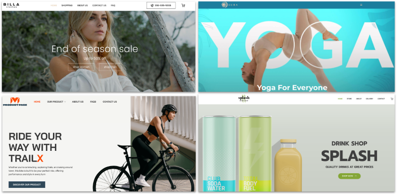 Screenshot of Web.com templates
