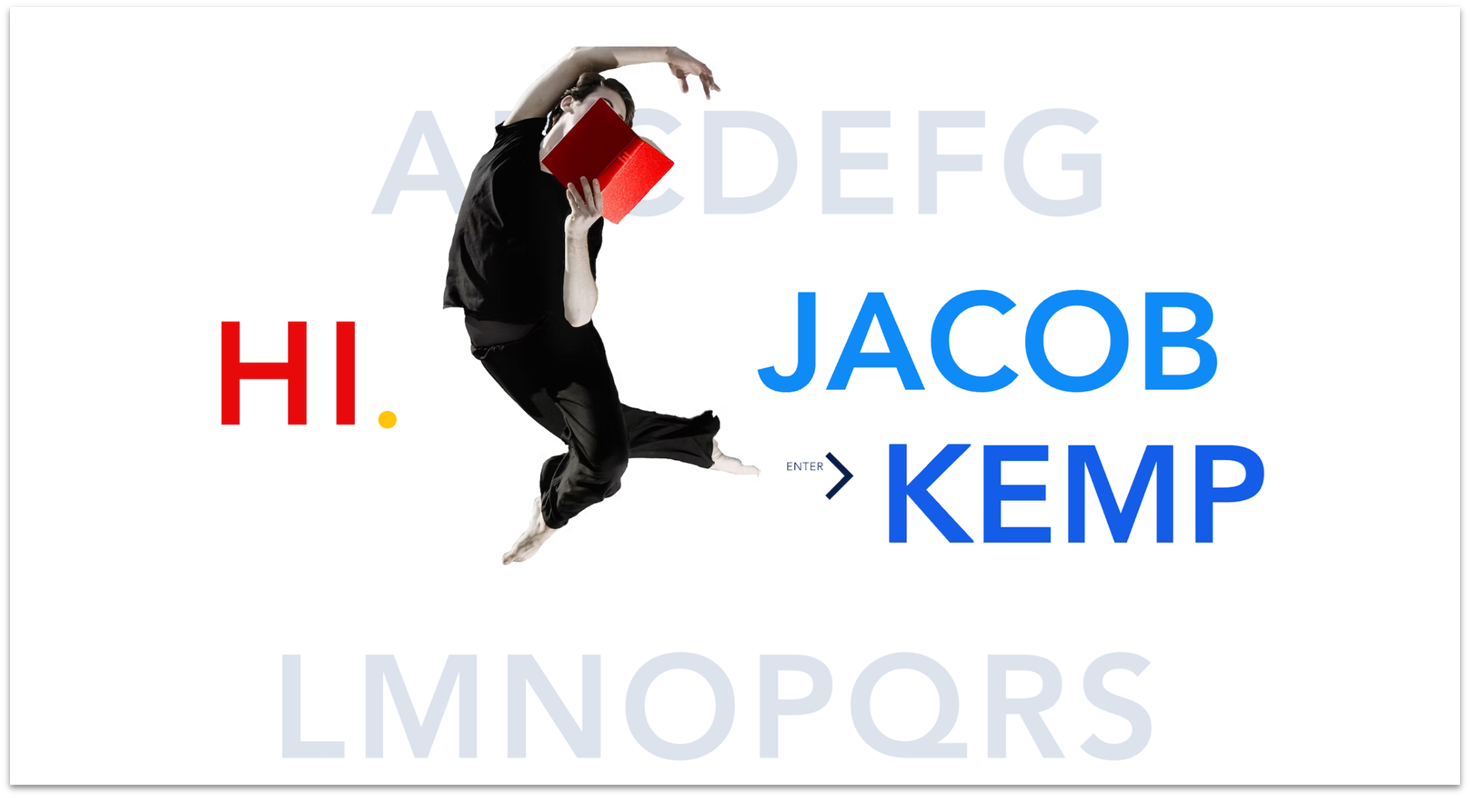 Jacob Kemp homepage made with Wix