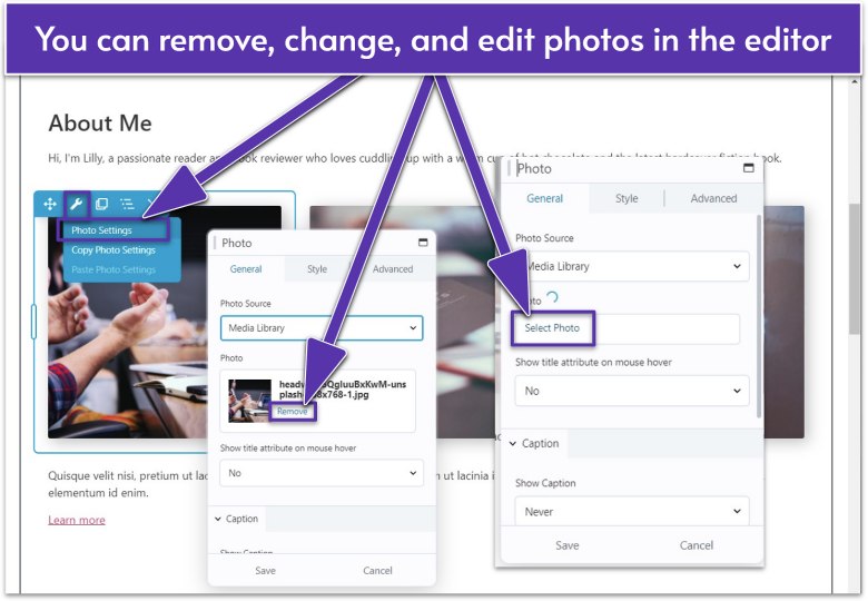 Beaver Builder photo editor
