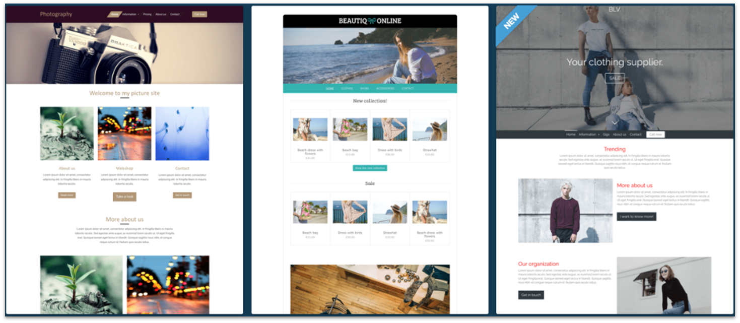 Webador template library