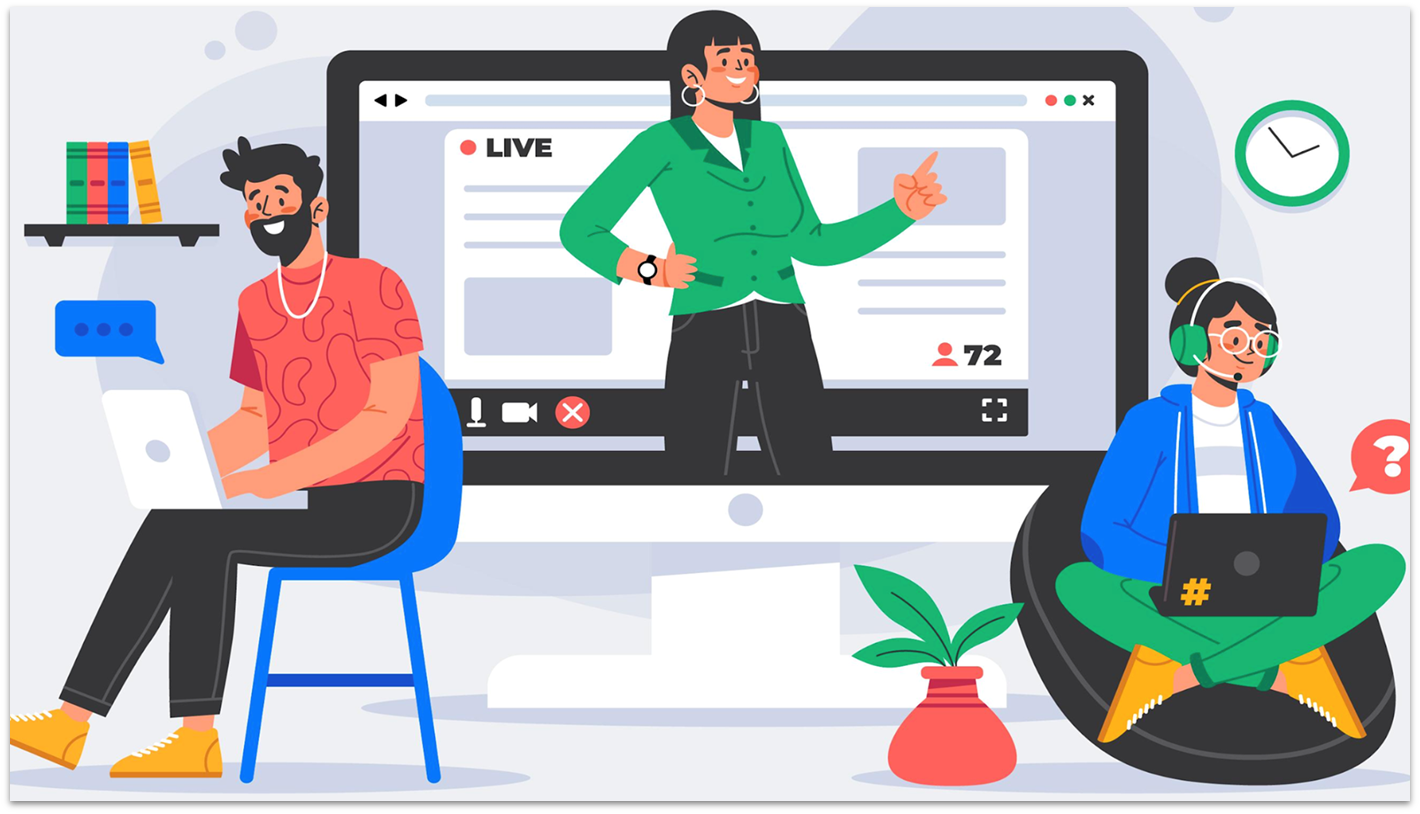 Live video session image