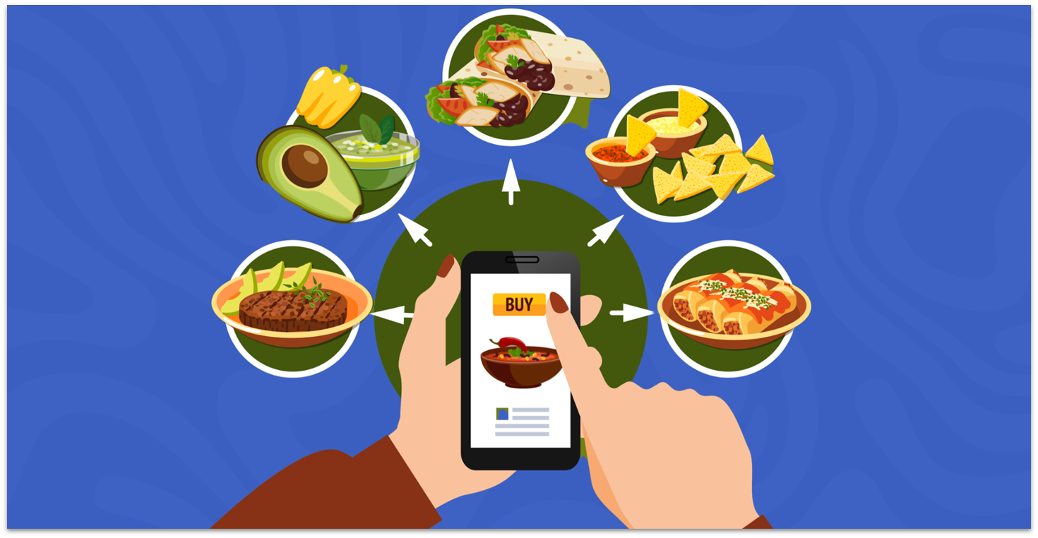 Online food menu image