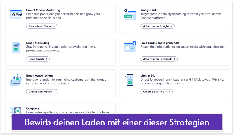 Wix Marketingstrategien