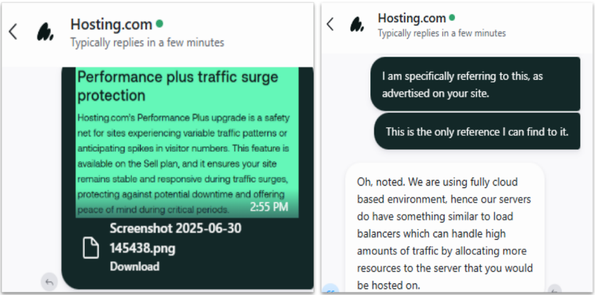 hosting.com chat support image 2