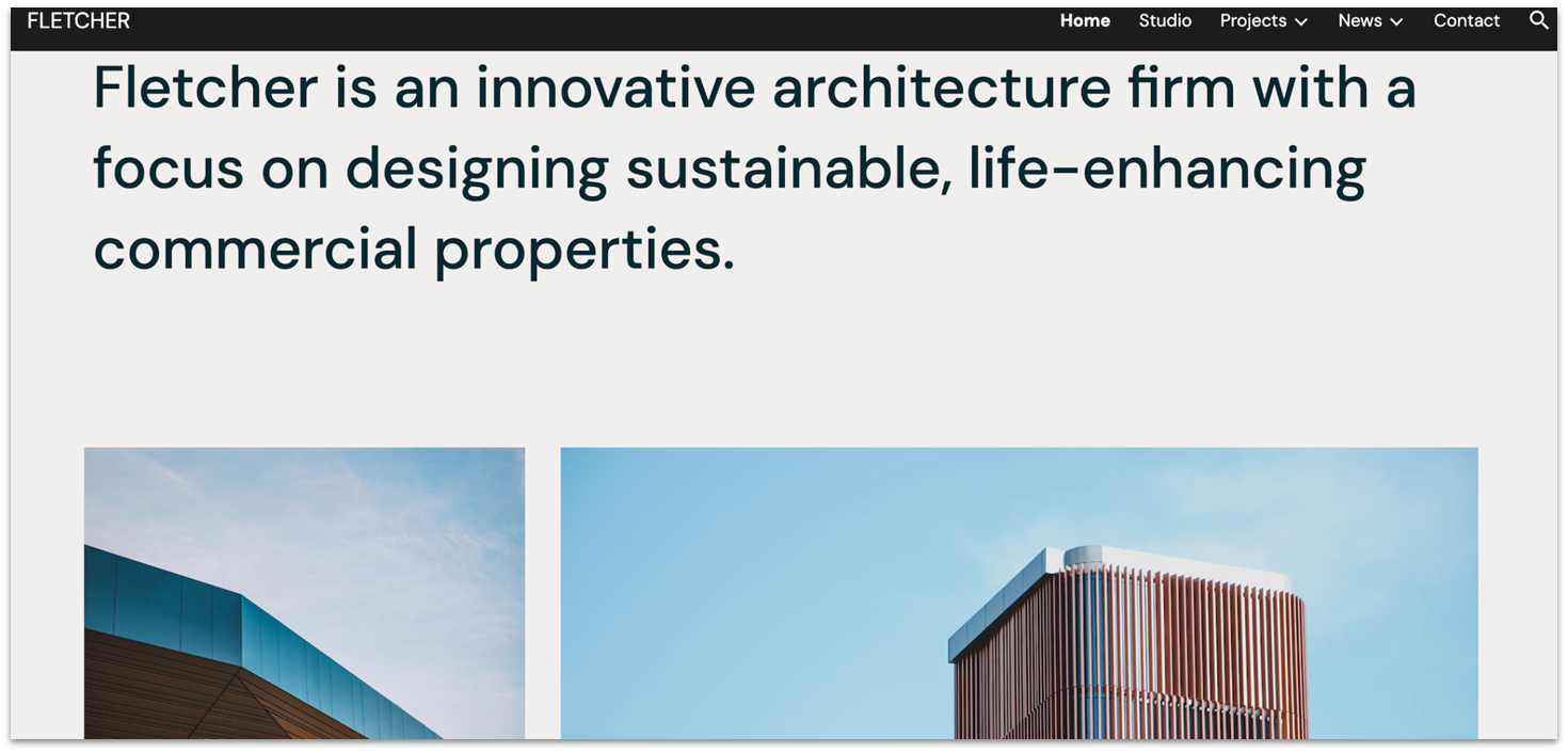 Imaketemplates' Fletcher template homepage