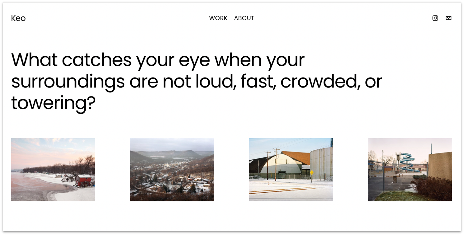 Squarespace Keo template slideshow