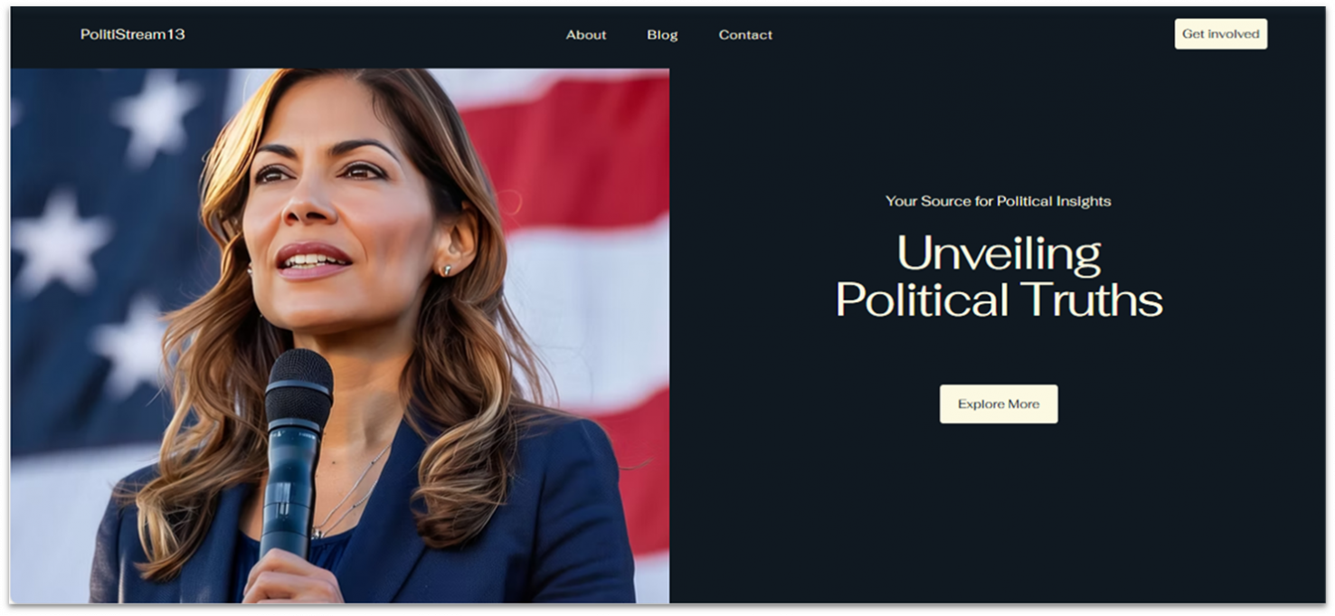 Wix PolitiStream13 Template