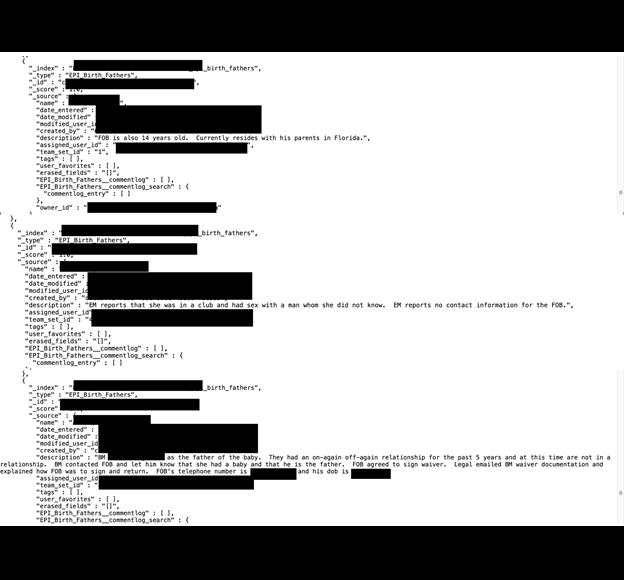 Gladney adoption data breach 3