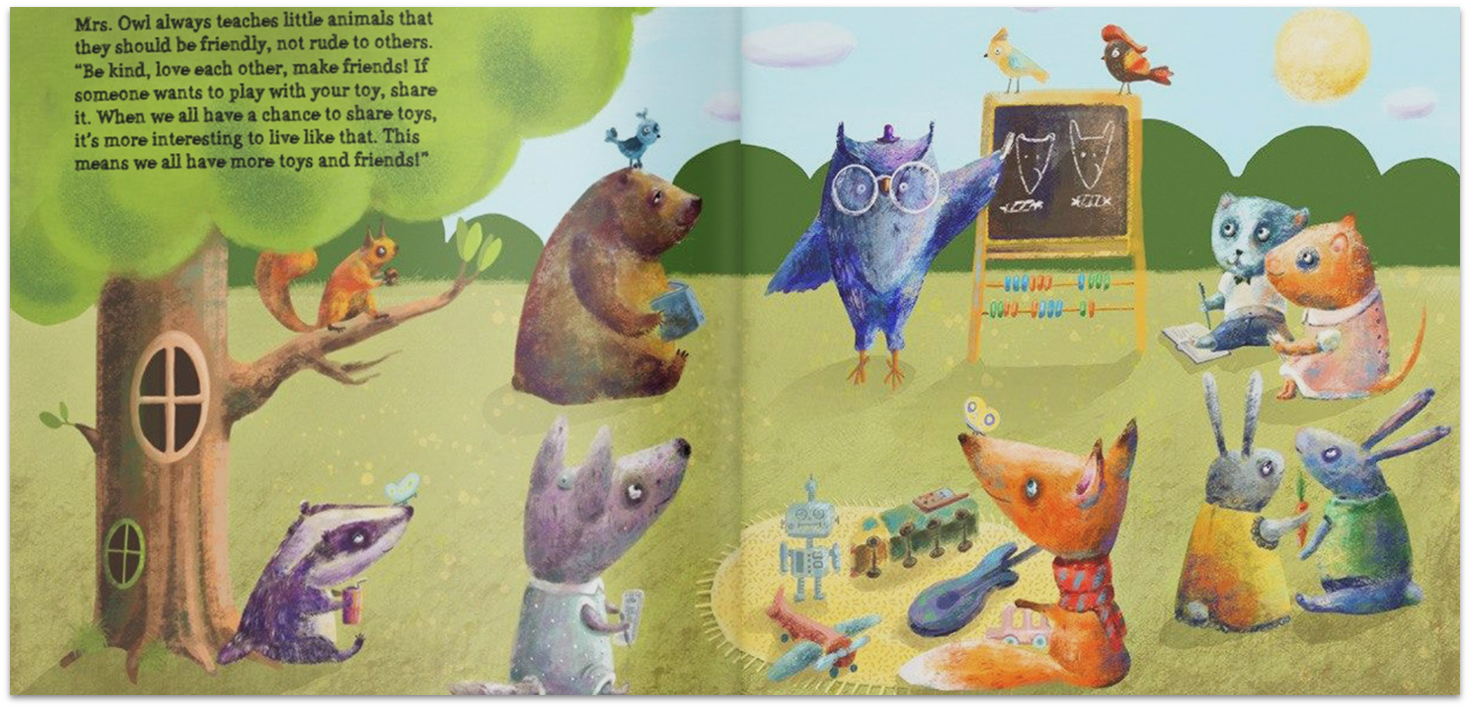 Marina S's children's book illustration sample