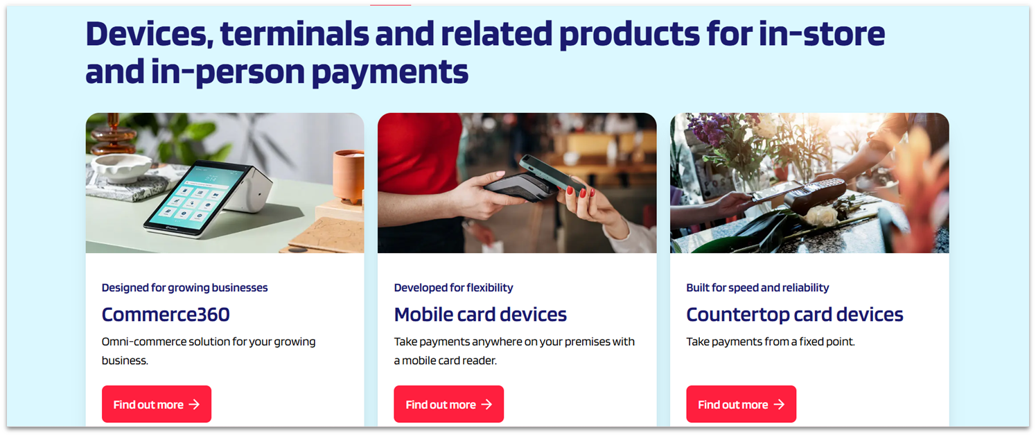 Worldpay in-person payment processing solutions