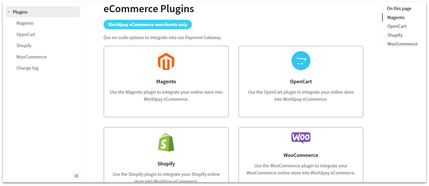 Worldpay plugin interface