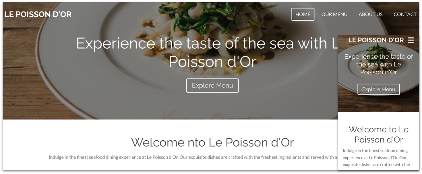 Webador's template