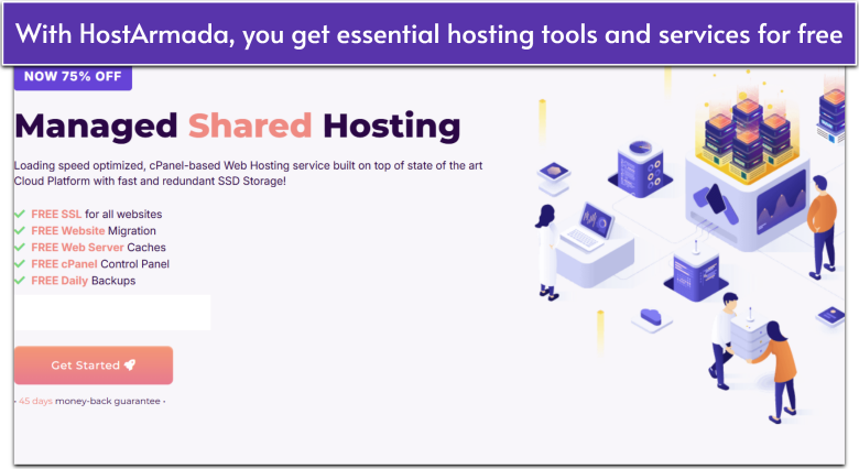 HostArmada's free web hosting tools and services