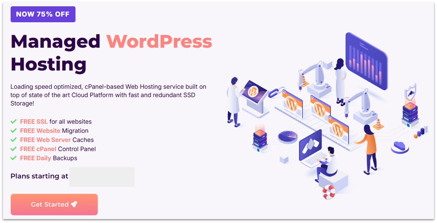Feature list for HostArmada's WordPress hosting.