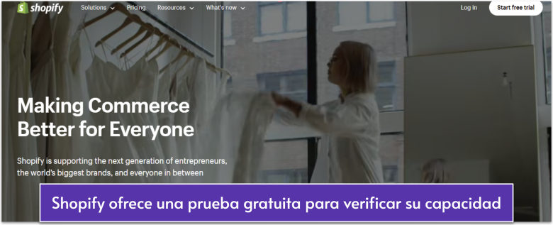 Shopify's official website