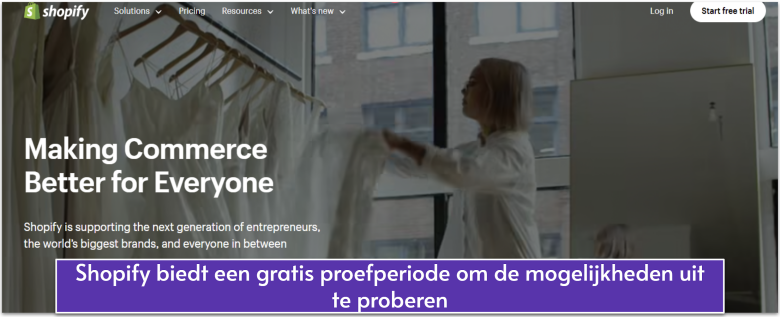 Shopify's official website