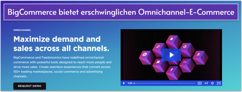 The omnichannel page from BigCommerce's official website