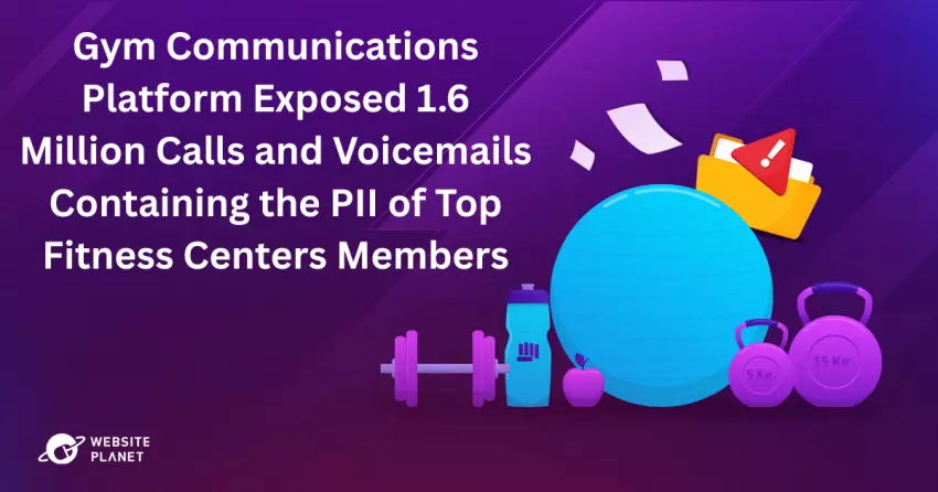 Gym Communications Platform Exposed 1.6 Million Calls and Voicemails Containing the PII of Top Fitness Centers Members