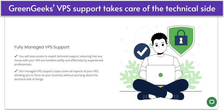 GreenGeeks managed VPS features