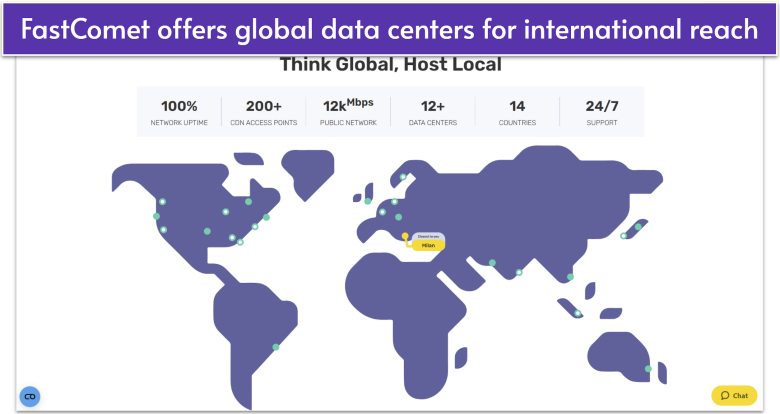 FastComet data center network