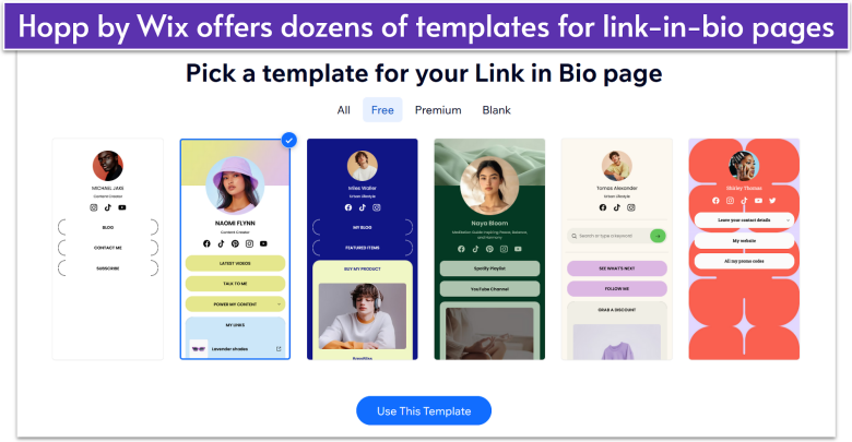The Hopp link-in-bio tool