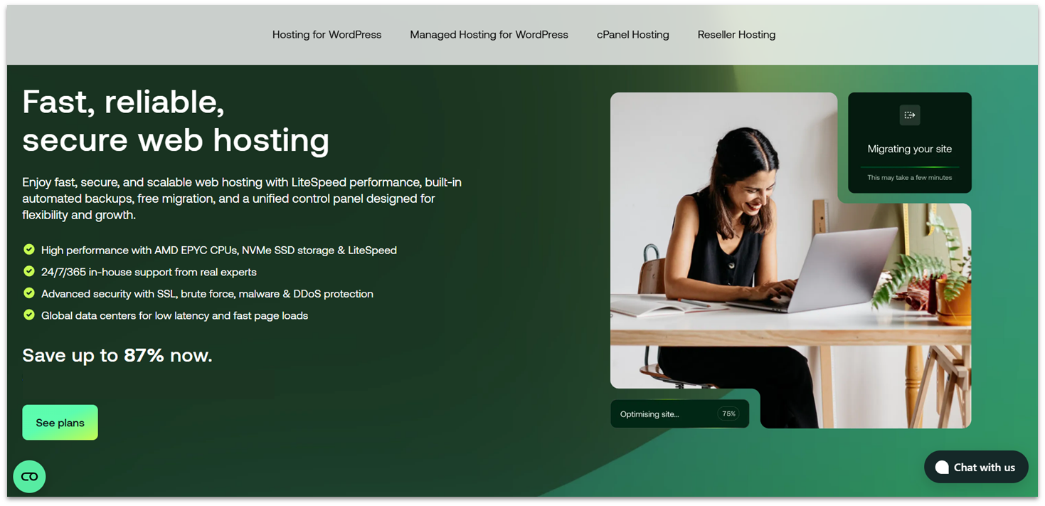 hosting.com web hosting features.