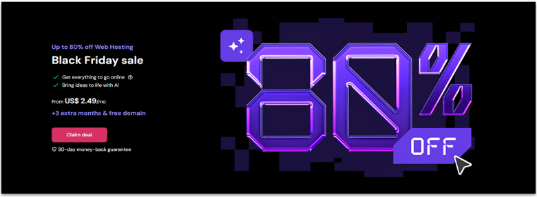 Hostinger Black Friday Deals.