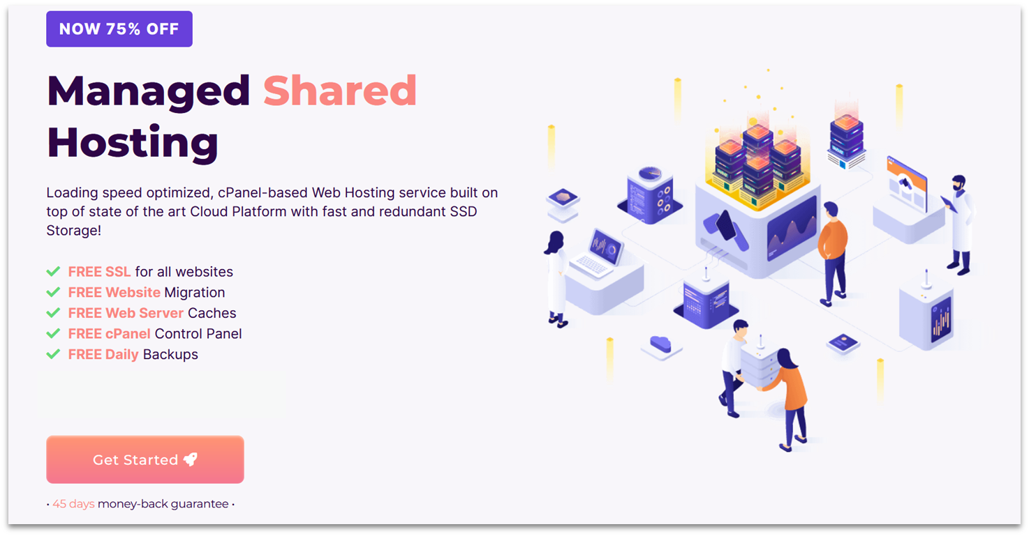 HostArmada's shared cloud hosting.