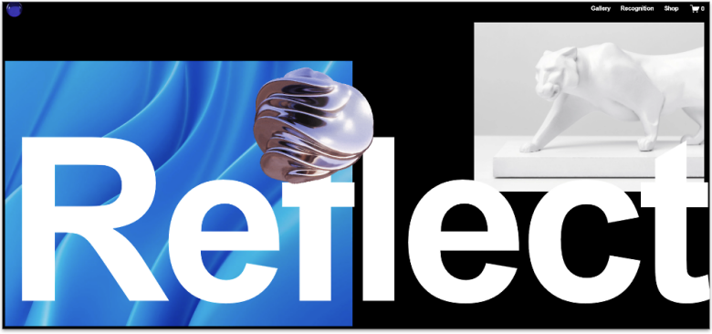 Squarespace Reflect video portfolio template.