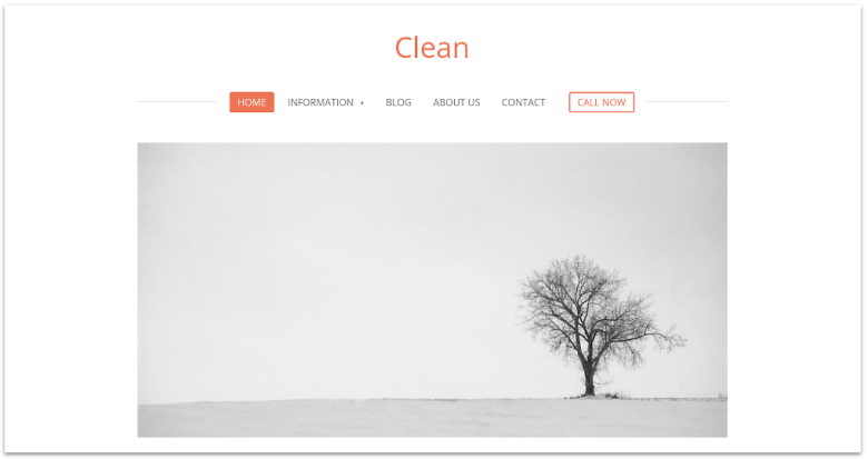 Webador clean template for online video portfolio websites.