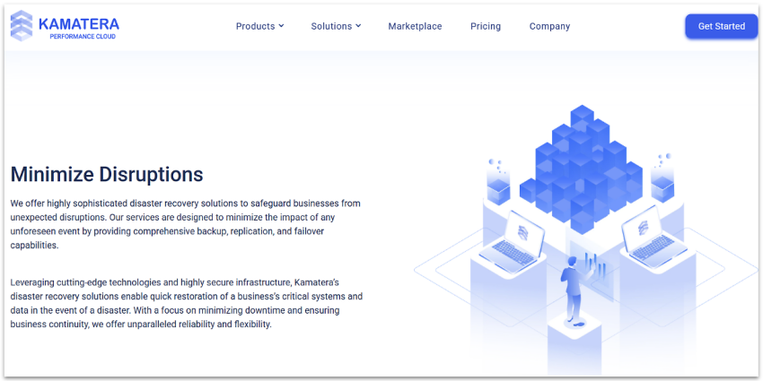Kamatera offers disaster recovery for an additional fee.