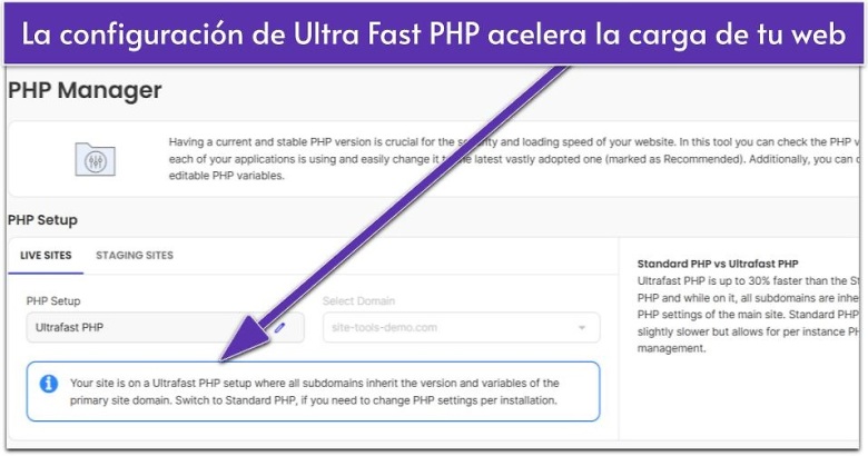 La configuración de Ultra Fast PHP acelera la carga de tu web